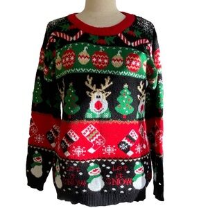 Vintage Ugly Xmas Sweater Unisex Christmas Size L